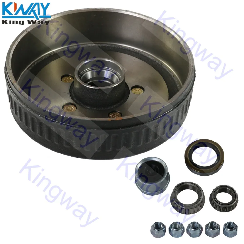 Бесплатная доставка-King Way - 2 шт. Прицеп 10 &quotX2-1/4&quot электрический тормоз 5 на 4