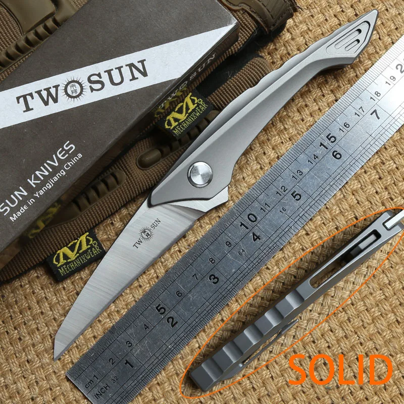 Складной нож TWO SUN TS78 M390 титановый для кемпинга охоты карманные ножи выживания | Ножи -32871672922