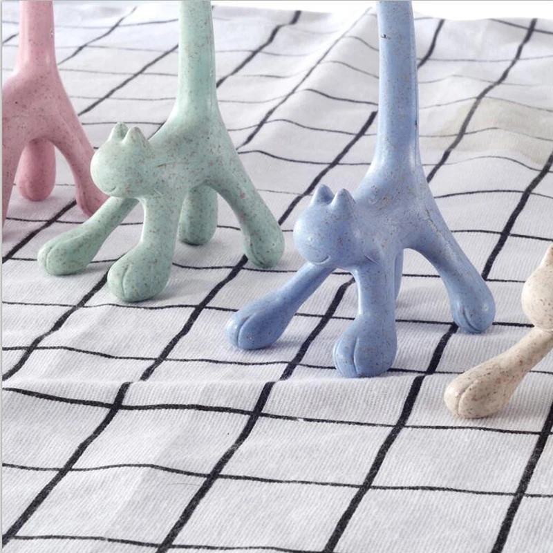 Кухонные аксессуары 1 шт. популярная Пшеничная солома кошка стоящая ложка