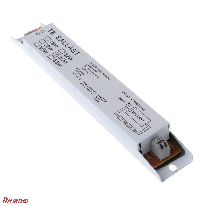 220-240V AC 36W Широкое напряжение T8 электронный балласт люминесцентные балласты для ламп Xinp