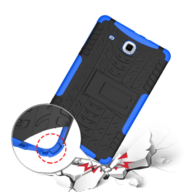TPU+PC Heavy Duty Armor Tablet Case Cover For Samsung Galaxy Tab E 9 T560 T561 SM-T561 Shockproof Hard Protective Shell 9.6 inch |