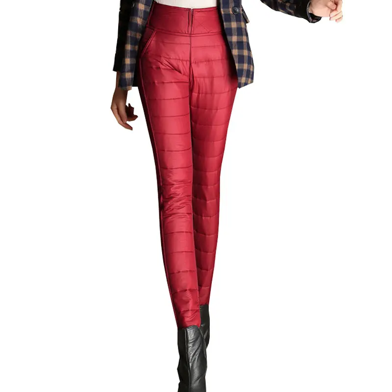 

Брюки Vadim 6XL женские зимние с высокой талией, пуховые, хлопковые, леггинсы, новинка 307 года, уплотненные брюки, модные женские брюки