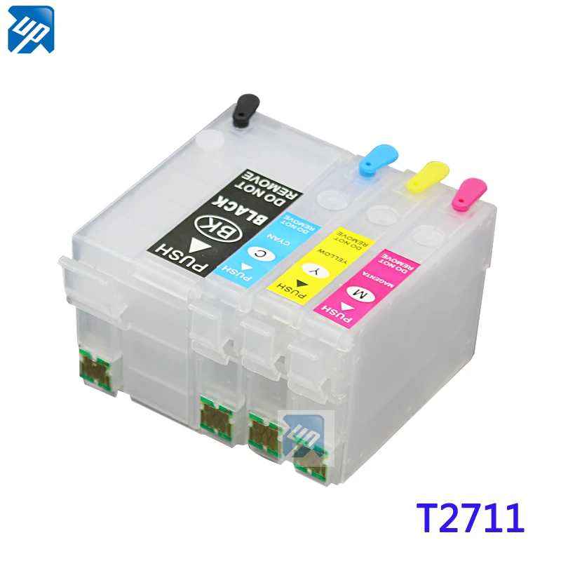 5 комплектов 27XL T2711 многоразовый картридж для чернил с чипом ARC epson WF7110 7620 WF3620 WF3640