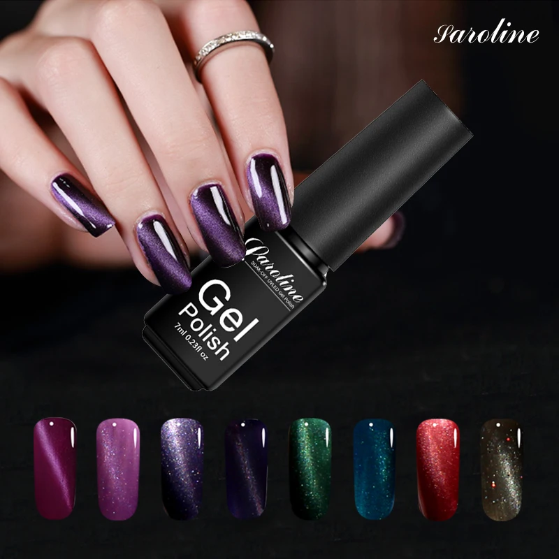 Saroline 3D гель-лак для ногтей с эффектом кошачий глаз лак Nail Art Маникюр Soak Off