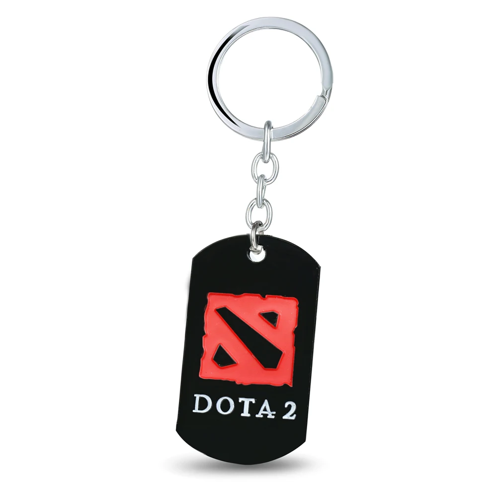 

MS JEWELS Key Accessories Gifts Game DOTA 2 Keychain Logo Stamp Key Rings For Present Chaveiro Key Chain