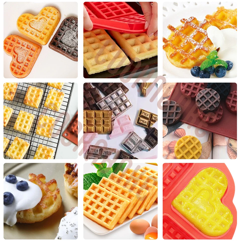 COOKNBAKE силиконовая форма для вафельного печенья выпечки тортов круглое печенье