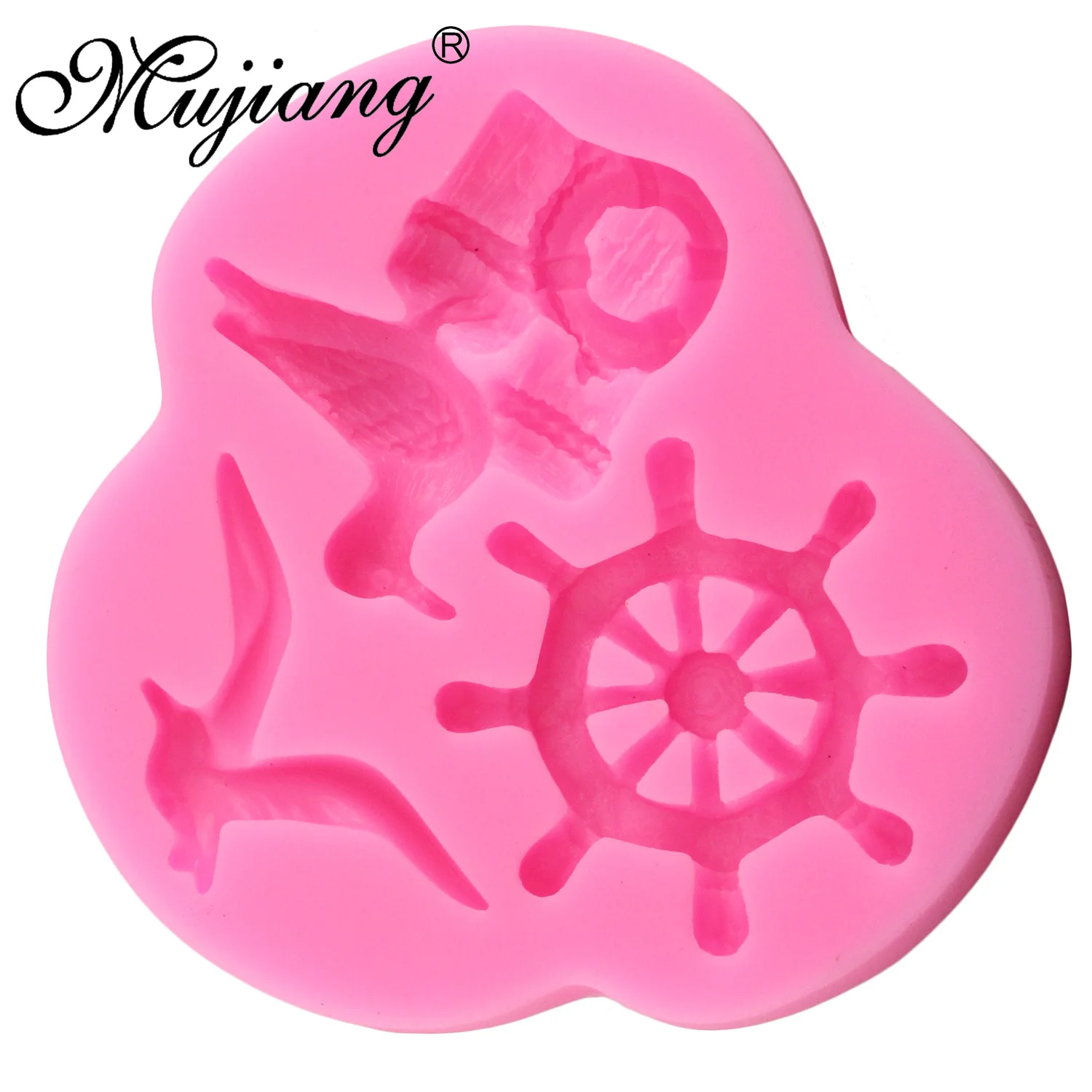 Mujiang Sea Shell силиконовые формы инструменты для украшения тортов из мастики DIY Чайка