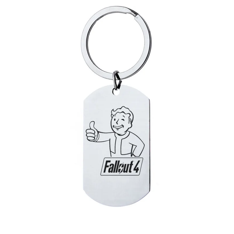 Новый Fallout 4 хранилище брелок для мальчика из нержавеющей стали подвеска в виде