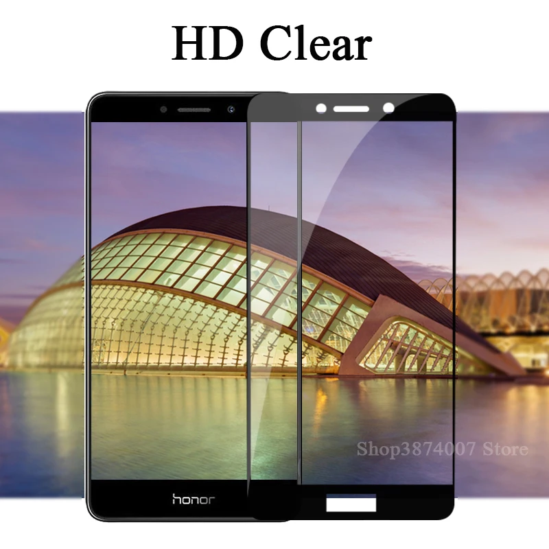 5 &quotзакаленное Стекло Экран протектор для Huawei Honor 6X 6 X все полное покрытие пленка