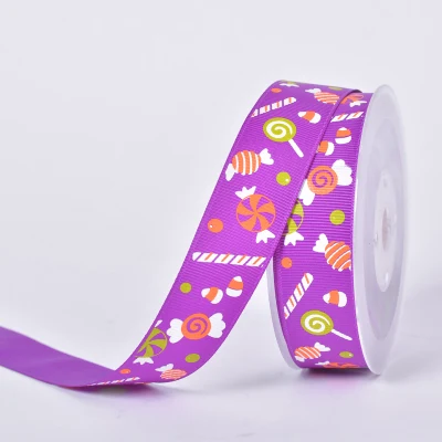 1 &quotдюймов 25 мм Бесплатная доставка Хэллоуин конфеты печатных grosgrain ленты для