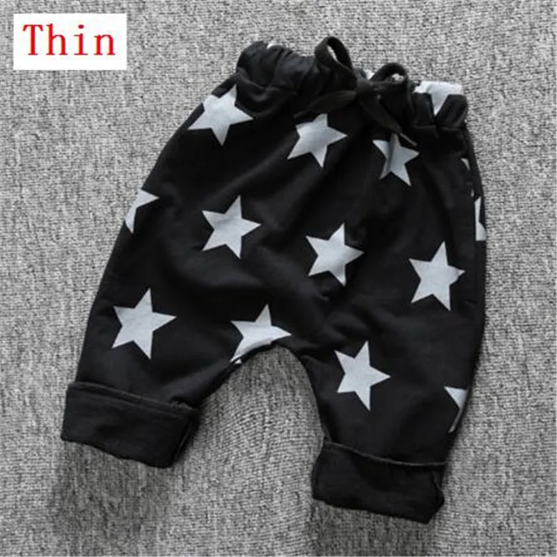 Модель 2019 года брюки для мальчиков и девочек со звездным принтом детская одежда