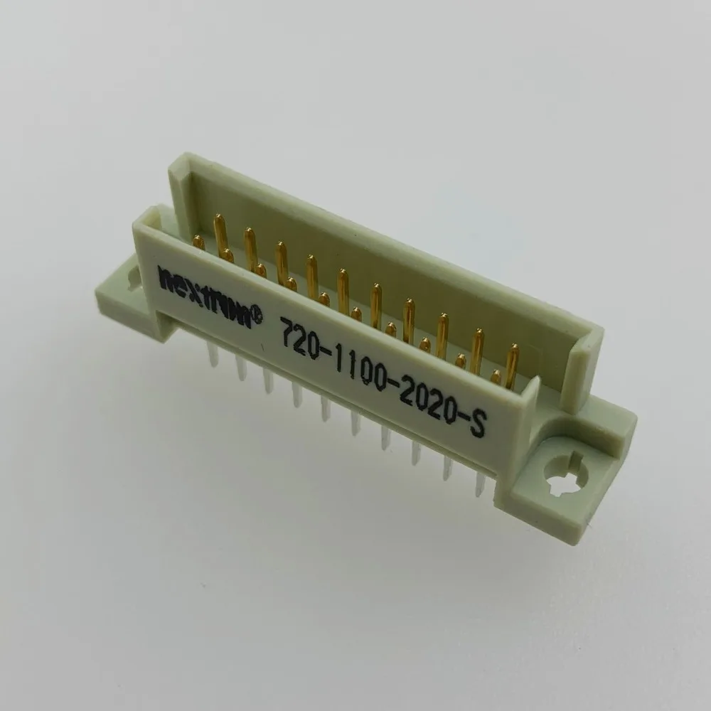 Контактный разъем 220 DIN 710-1100-2020-S 2*10P 20 контактов европейская розетка контактный