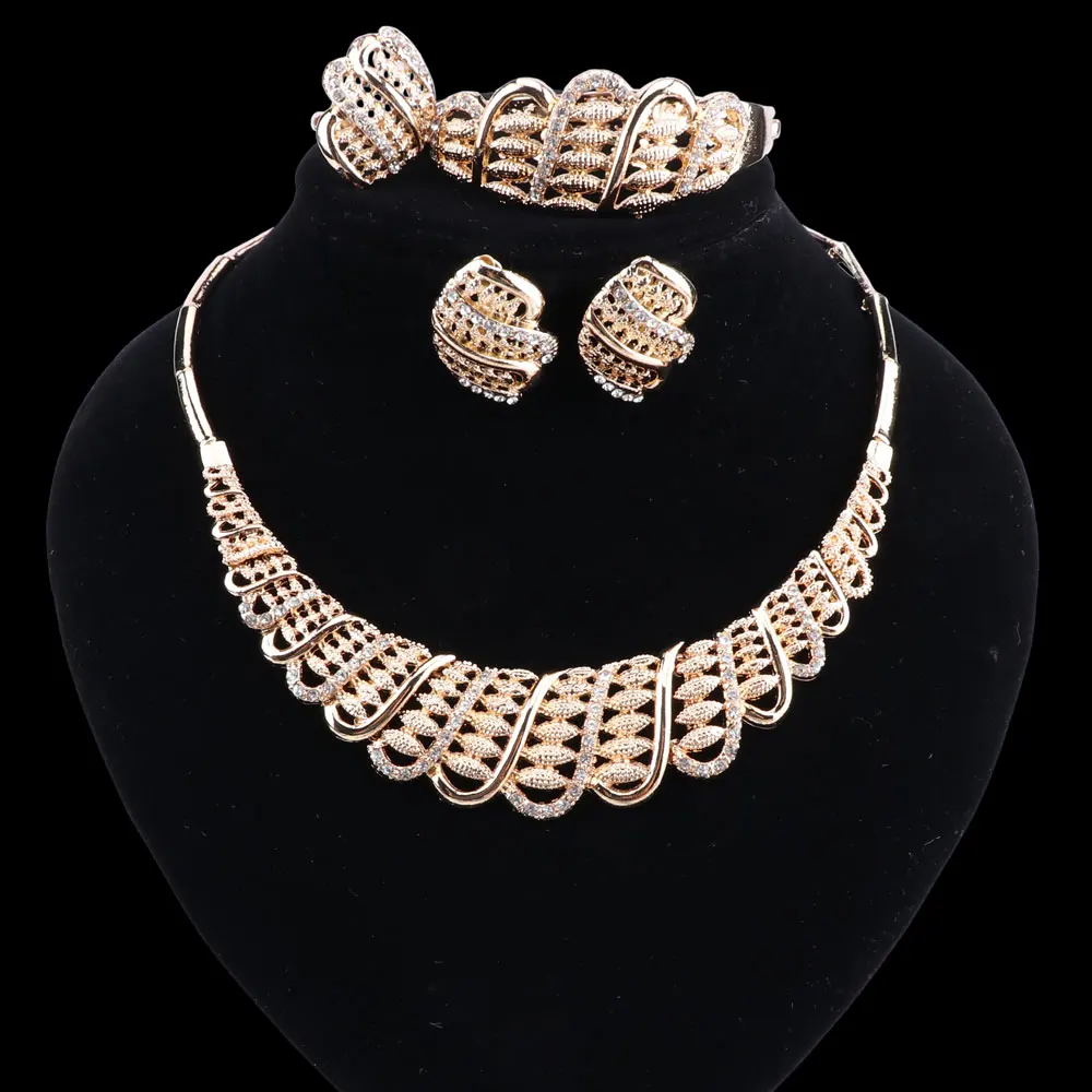 Комплект из колье серёг браслета кольца и | Украшения аксессуары