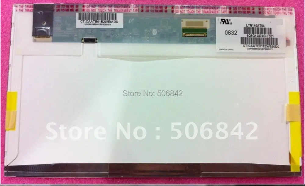 

14.0"inch laptop LCD screen LTN140AT04 ,New 1366x768 40PINS