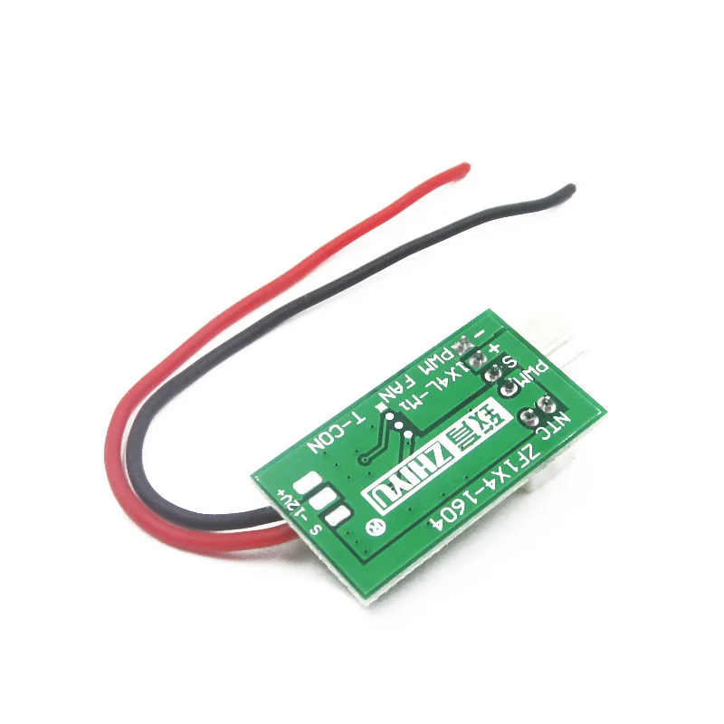Small 12V PWM 4-Wire Fan Temperature Controller Speed Module | Электроника
