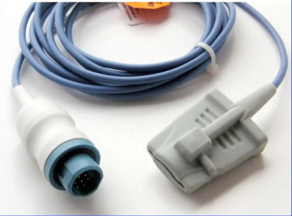 TL-101S Nihon Kohden BSM-1101 2101 3101 7100 7200 8200 Adult pediatric soft tip SpO2 Pediatric Finger Clip neonate wrap spo2 9ft |