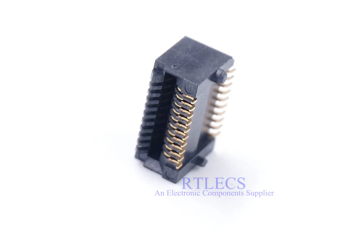 2 шт. Высокоскоростной разъем 20 Pin SFP оптического волокна SMD 0 8 мм Шаг слот крест TE AMP
