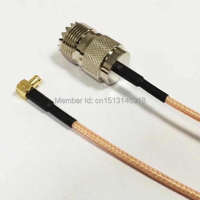 Новый переходник UHF Female Jack SO239 MCX штекер с прямым углом соединительный кабель RG316