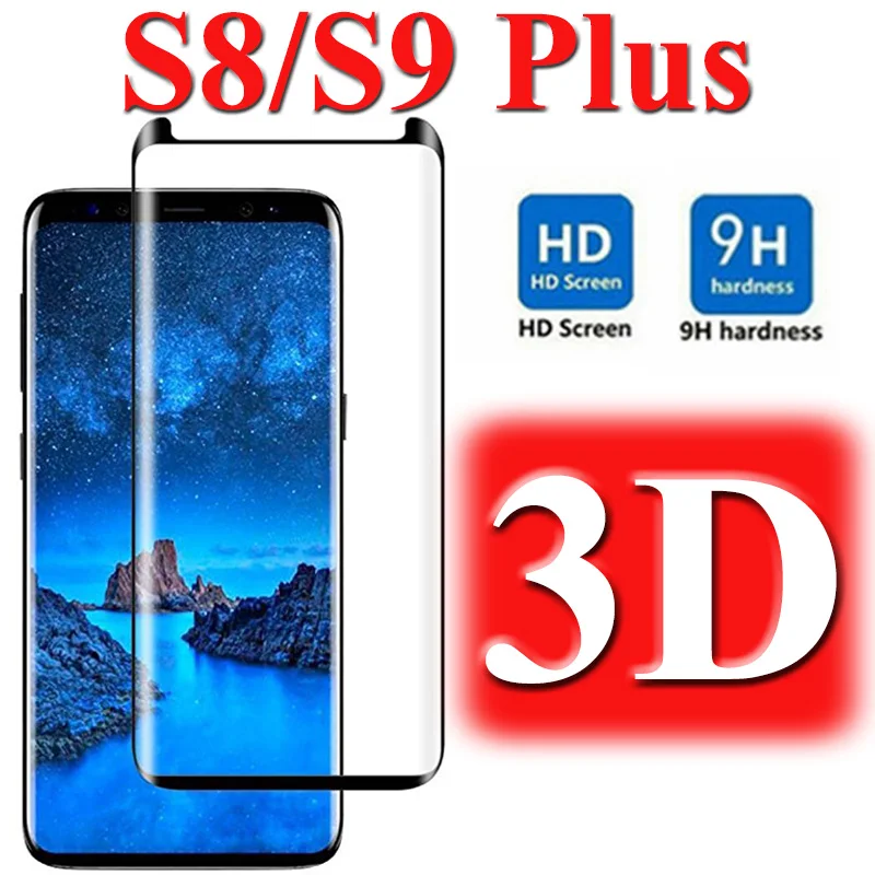 3D закаленное стекло для samsung s8 galaxy s9 plus защита экрана s 8 9 Защита tremp galasky 8plus