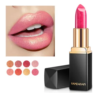 Водостойкая блестящая Помада для губ, стойкий пигмент телесного, розового, красного, золотого цвета, мерцающие помады русалки, Косметика для макияжа губ