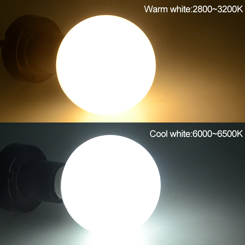 Молочно Белая светодиодная лампа 2835SMD E27 5 Вт 10 100 240 В лампы накаливания шаровые