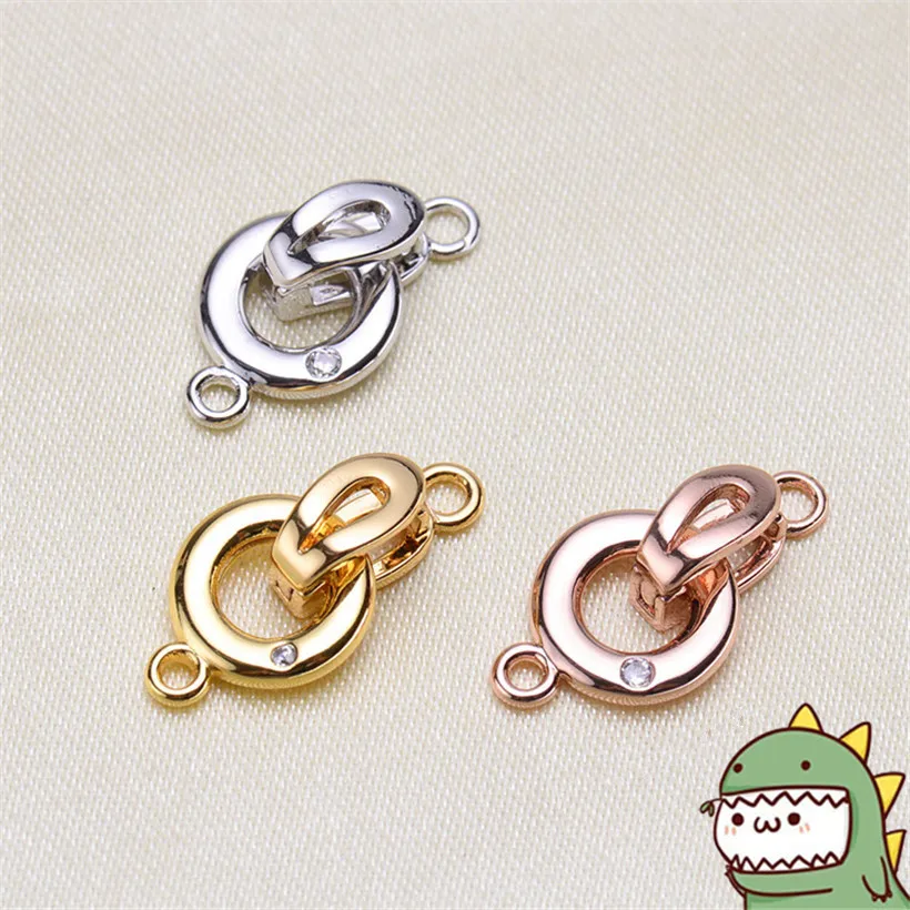 

Jewelry Making DIY Golden/Silvery Connector Clasps Findings Women Fashion Beads Pearls Bracelets Metal Clasps Accessories YLPJ