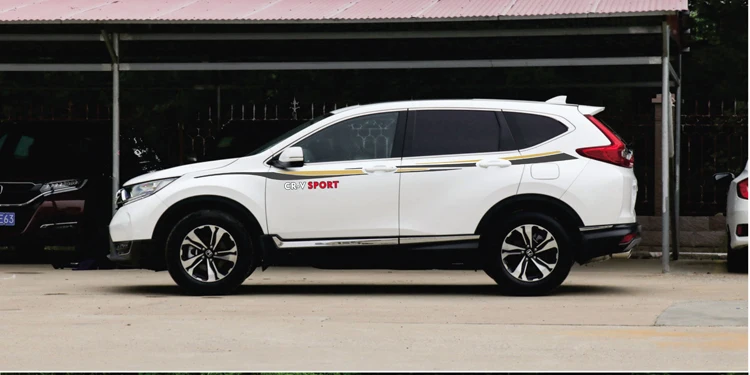 World Datong двухсторонние спортивные авто наклейки для Honda CRV внешняя Боковая дверь наклейка автомобиля виниловая пленка тела индивидуальная наклейка