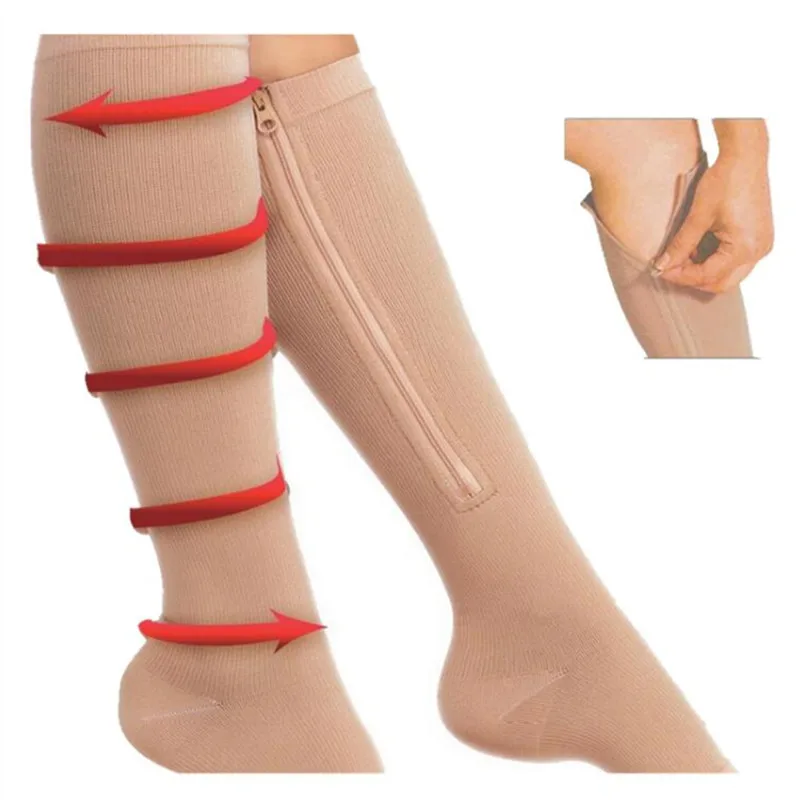 Унисекс Женские медицинские компрессионные чулки до колена Soothe Achy Stovepipe