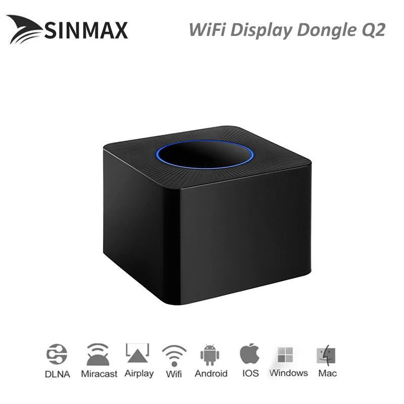 Беспроводной Wi Fi приемник Q2 1080P HD TV Stick Airplay медиастример адаптер для Android stick