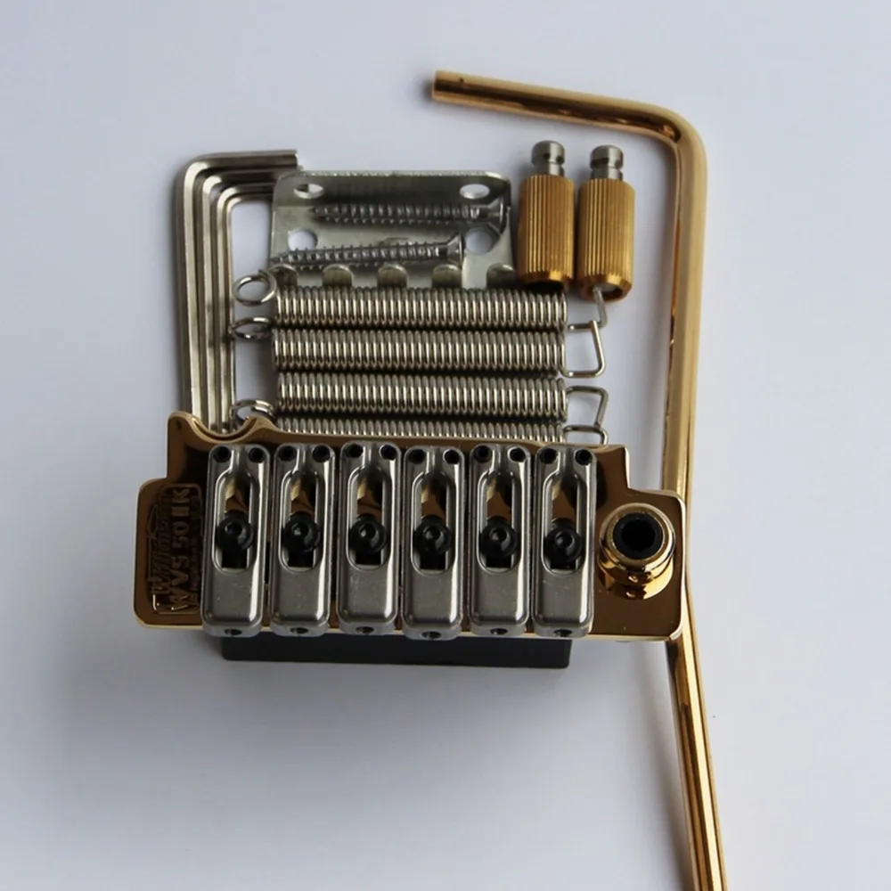 WVS 50 II K гитара stratocaster tremolo Мост Комплект золото совершенно новый|guitar bridge|tremolo