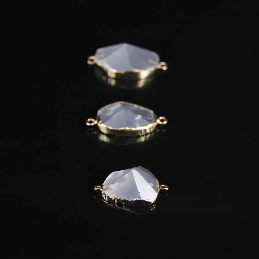 5 шт./лот натуральный прозрачный кварцевый кристалл граненая плита Nugget