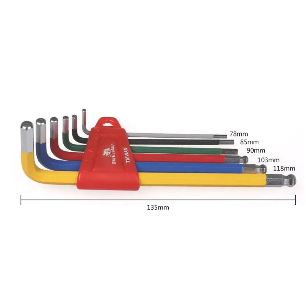 Инструменты для велоспорта Набор цветных шестигранных гаечных ключей