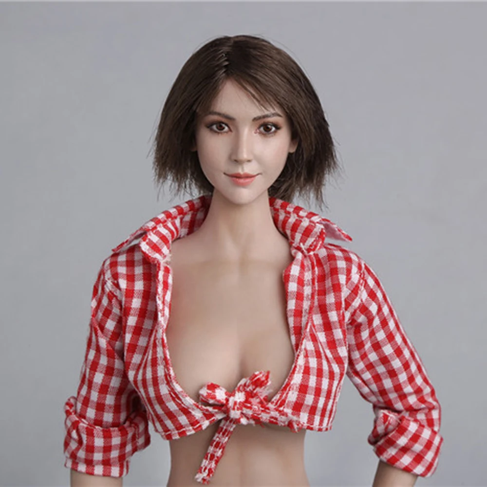 GC011 1/6 фигурка головы женская голова лепим Angelababy черные волосы азиатская красавица 1" фигурка кукла игрушка подарок