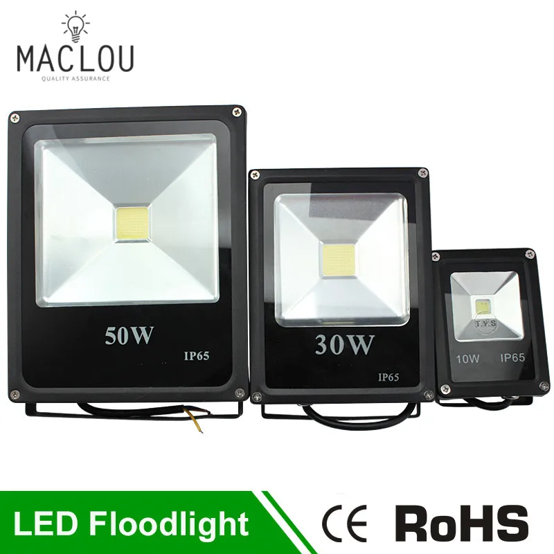 220 V Светодиодный прожектор Прожектор IP65 10 W 30 50 RGB улице проектор Refletor Led лампа