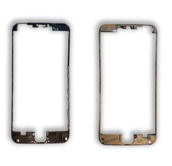

50pcs Black White Front Bezel with 3M glue LCD Middle Frame Housing Parts Chrome Screen Holder for iphone 6
