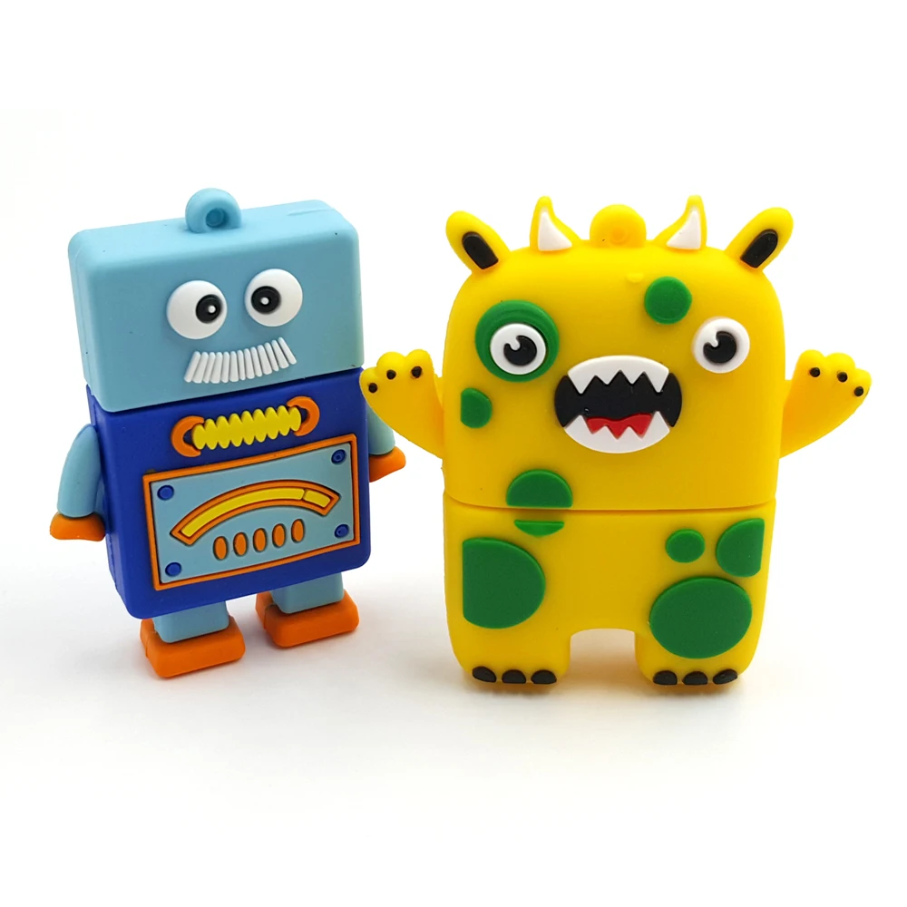 Милые Животные мультфильм USB флэш-накопители 128 ГБ 256GB16GB 32 64 накопитель ручки