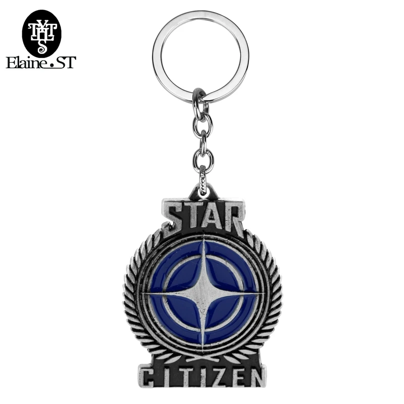 Крутые игры серия Star Citizen брелок с эмблемой Starcitizen металлический кулон для ключей