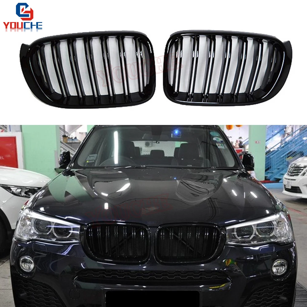F25 F26 черный глянец решетка передний бампер для BMW X3F25 X4F26 2014-2017 5-дверный