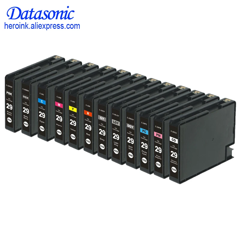 DAT 12PK чернильный картридж для Canon пигмент совместимый с чернилами PIXMA PRO 1|ink cartridge for