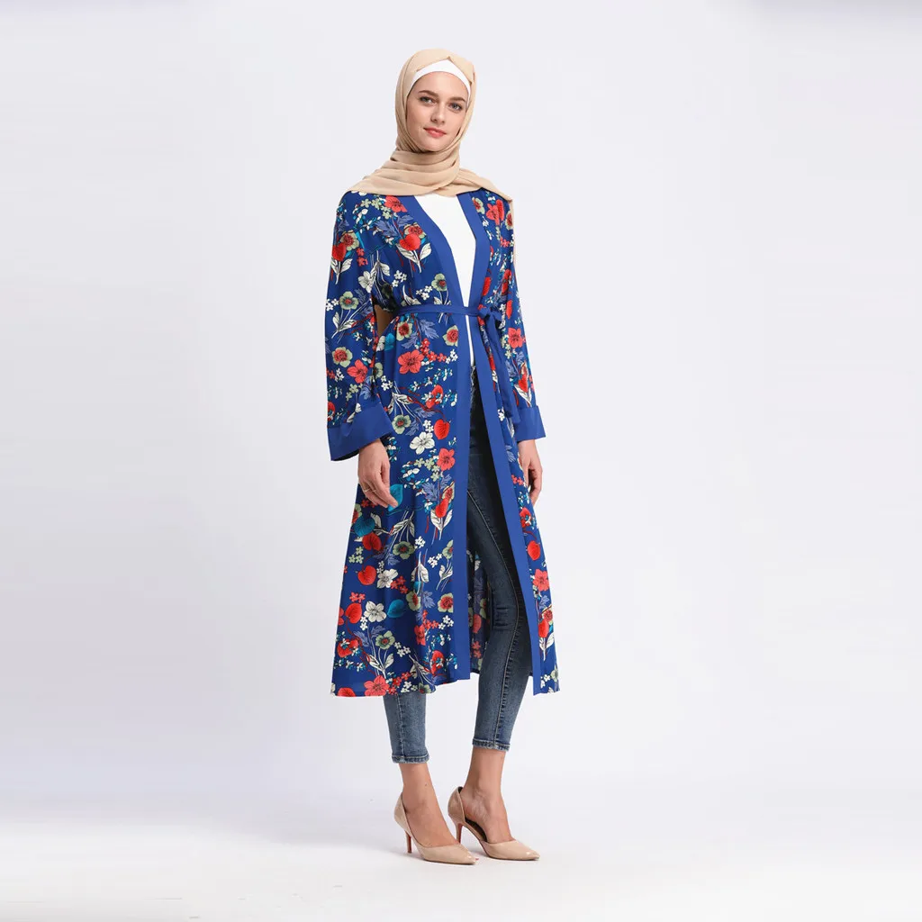 Женское длинное платье-Кафтан Abaya свободное платье в арабском и мусульманском
