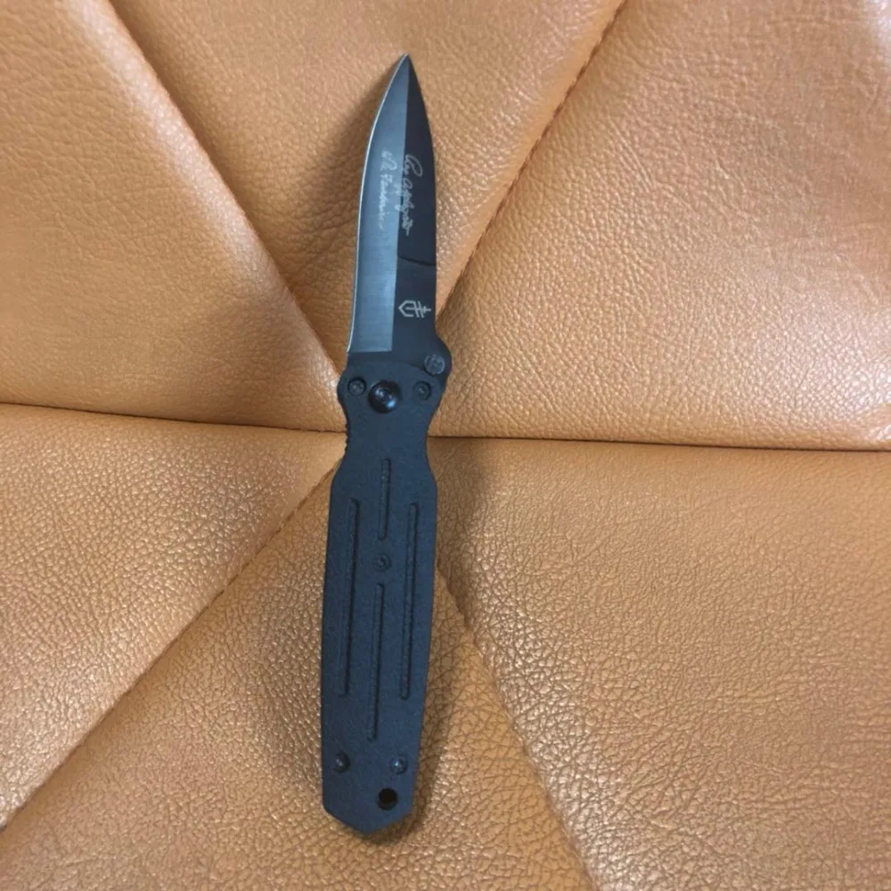 M015 Карманный EDC инструмент выживания кемпинга складной нож 5Cr13MoV лезвие Ebony Ручка подарок