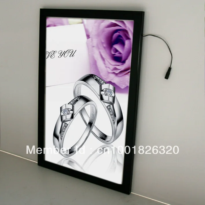 Рекламная рамка со светодиодной подсветкой для рекламного дисплея алюминиевая