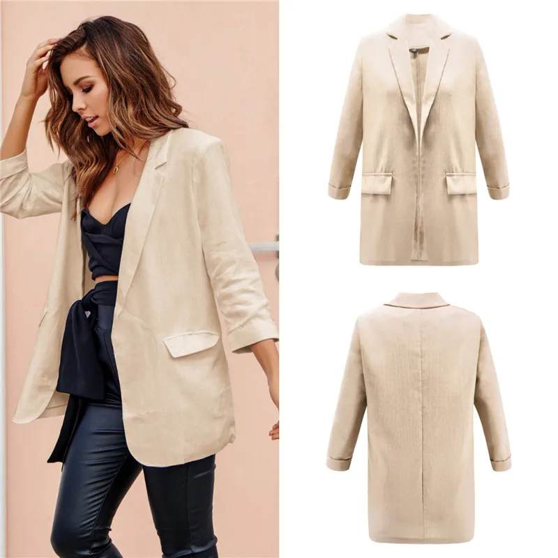 

Plus Size Women Jacket 2019 Streetwear Women Jacket Office Korean Fashion Sexy Casual Jackets