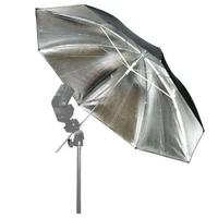 fotga 3383cm flash light reflector reflective black sliver umbrella for studio photography speedlite