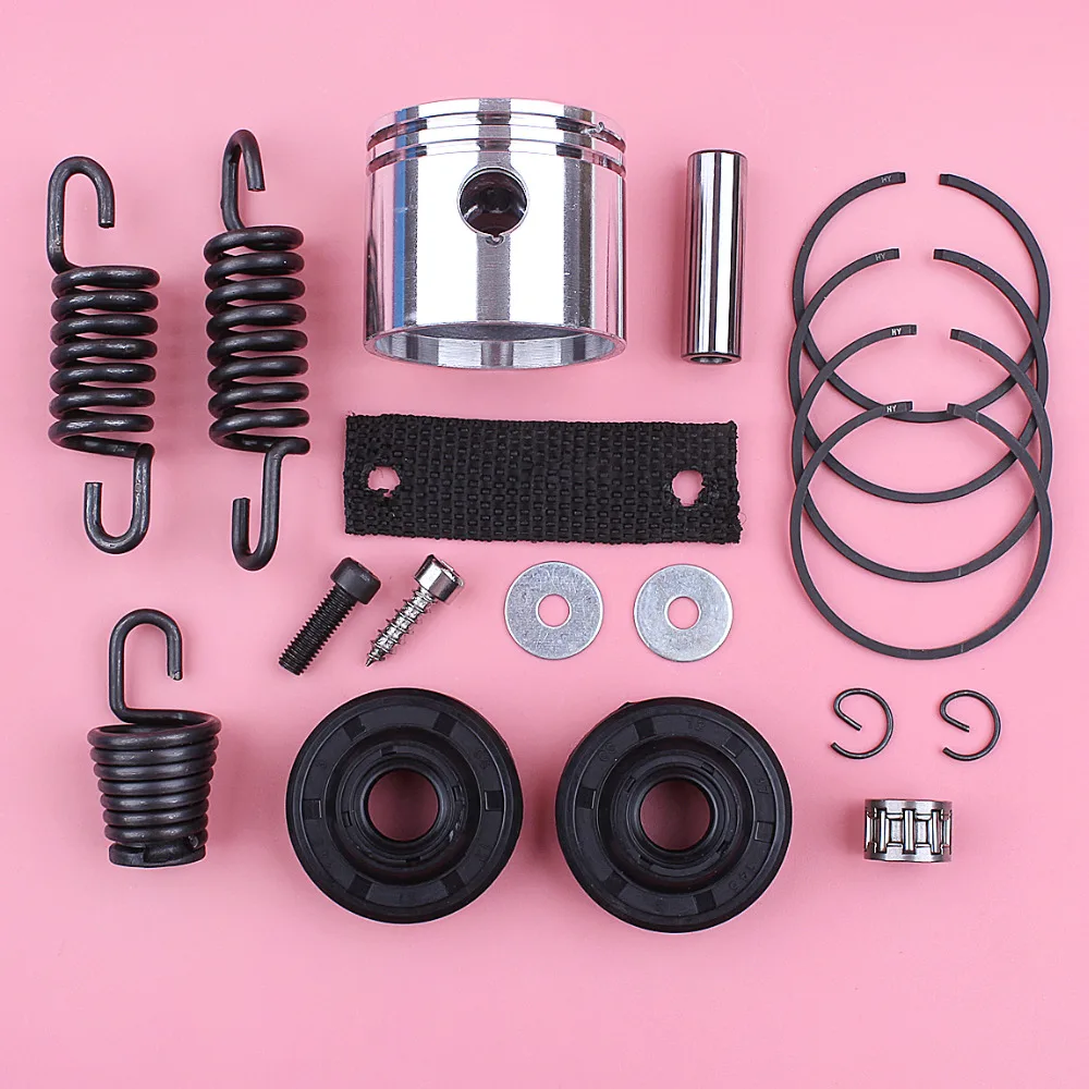 41.1mm Piston Pin Ring Circlip Kit For Partner 350 351 370 Oil Seal AV Buffer Shock Spring Set Chainsaw Replace Spare Tool Part |