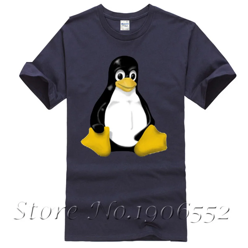 CafePress Dark t-shirt-linux tux penguin футболка из 100% хлопка с круглым вырезом повседневная