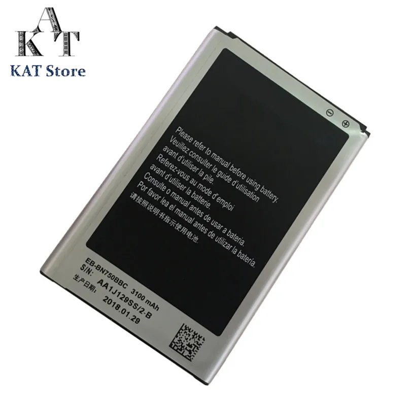 KAT мобильный телефон аккумуляторы для Samsung Galaxy Note 3 Neo N750 N7505 N7502 3100 мАч литий ионный