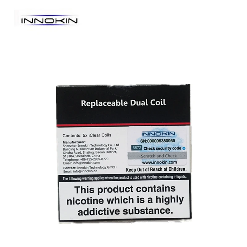 Атомайзер Innokin Iclear 16 с двойной катушкой 5 шт. | Электроника