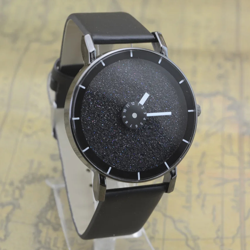 

2018 Fashion Cute Moon Stars Design Wrist WatchPu Leather Women Man Unsex Romantic Starry Sky Dial Quartz Relogio Feminino