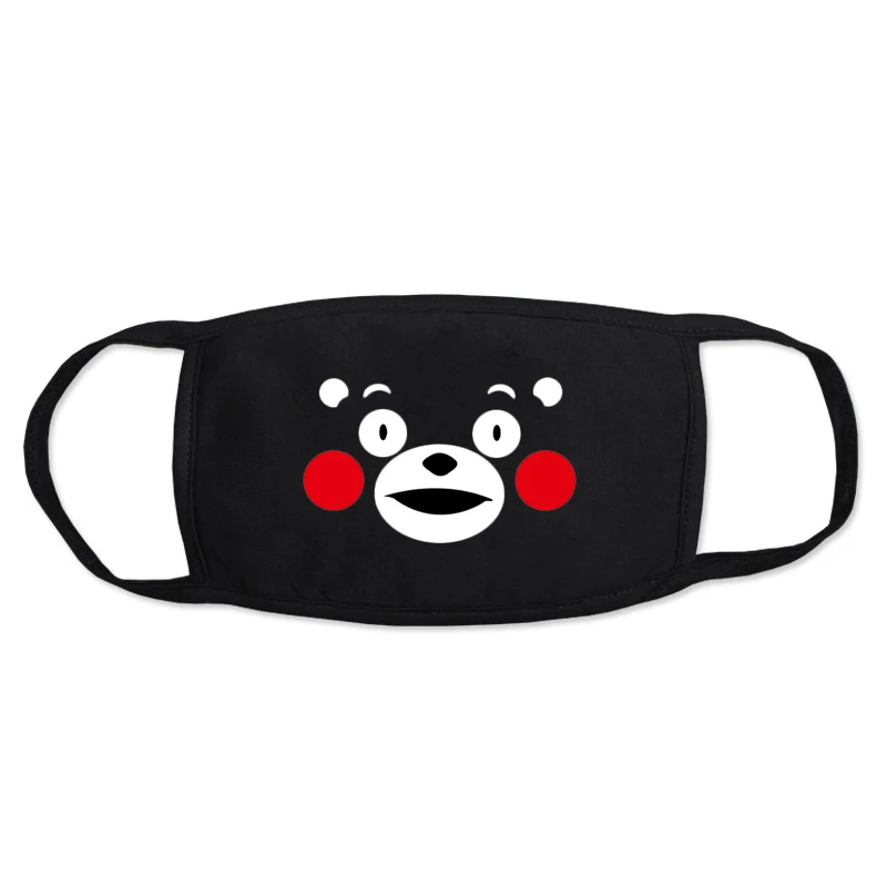 Kumamoto Bear Мужская и женская хлопковая Пылезащитная маска для рта дышащая Аниме Наруто цельная Маска Dragon Ball защита от пыли для лица защитные маски для лица - Цвет: Kumamoto Bear